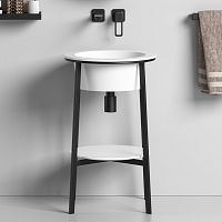 Консоль с интергрированной раковиной Abber BEQUEM AC2130MW