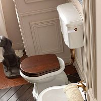 Механизм слива Kerasan 754393br/waldorf Retro для низкого бачка, без трубы/без подводки, бронза