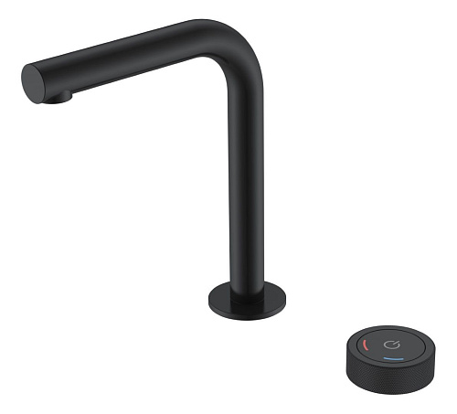 Смеситель автоматический для умывальника BOHEME TECH BLACK 158-B