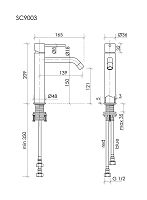 Смеситель для раковины Sancos Etna SC9003BN