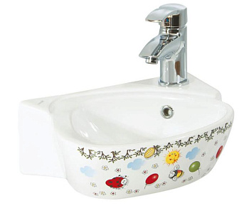 Раковина Creavit CK035-00CB00E-FF00 Cocuk подвесная 30х38 см, белый