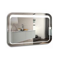 Зеркало Azario ФР-00001380 Стив подвесное, с подсветкой, 80х55 см, белое