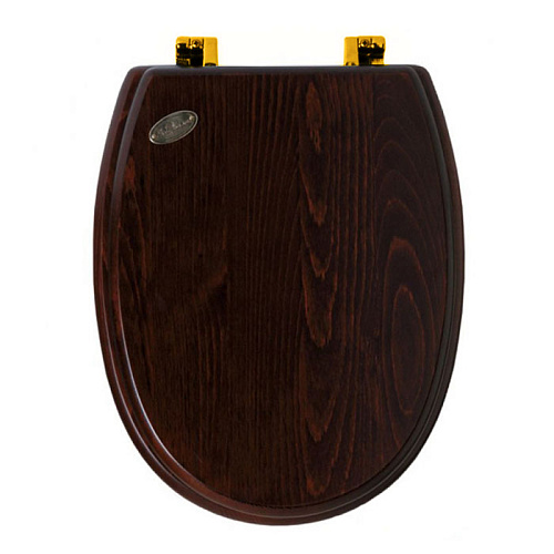 SIMAS AR005noc/oro Arcade Сиденье для унитаза, цвет дерево/золото SIMAS AR005noc/oro Arcade Сиденье для унитаза, цвет дерево/золото