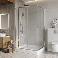 Душевой уголок BelBagno LUCE LUCE-AH-22-145/115-C-Cr Душевой уголок BelBagno LUCE LUCE-AH-22-145/115-C-Cr