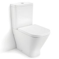 Комплект Roca 34273700H+341730000+801732004 The Gap: Унитаз Rimless + бачок + крышка, белый