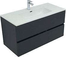 Тумба с раковиной Aquanet 00274139 Алвита New, 101х46 см, серая