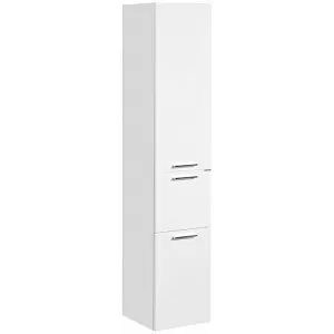 Шкаф - колонна Акватон 1A188603ND010 Инди 34х165 см, белый,хром матовый