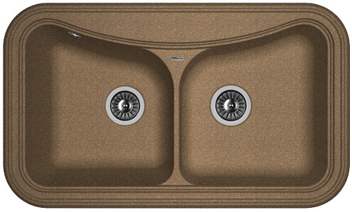 Мойка для кухни Florentina 20.115.E0860.105 Крит 86х51 см, коричневая снят с производства