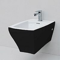 Биде подвесное Artceram JZ02Cbi/nero Jazz (JZB001 01; 50) jazz, c креплением, 36х54 см, черно-белое