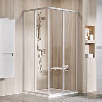 Душевая дверь Ravak 14V70U02Z1 SRV2-90 S раздвижная Supernova, сатин + транспарент