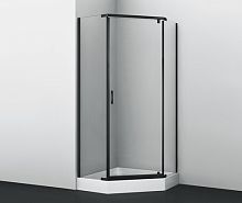 Душевой уголок WasserKRAFT 84P38 Wiese 100х100 см, черный + прозрачное Душевой уголок WasserKRAFT 84P38 Wiese 100х100 см, черный + прозрачное