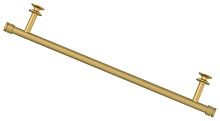 Полка Сунержа 032-2012-0470 прямая (L - 470 мм) н/ж для ДР Полка Сунержа, матовое золото