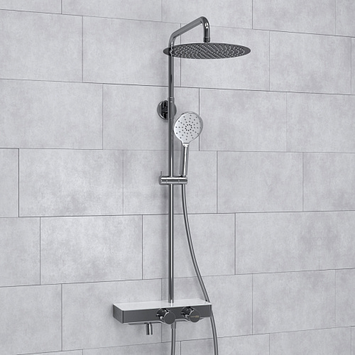 Душевая система WasserKRAFT A113.116.127.CH Thermo Душевая система WasserKRAFT A113.116.127.CH Thermo