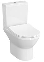 Унитаз-компакт Vitra 9833B003-7206 Integra Round Open-Back безободковый 39х62 см, с тонким сиденьем микролифт, белый Унитаз-компакт Vitra 9833B003-7206 Integra Round Open-Back безободковый 39х62 см, с тонким сиденьем микролифт, белый