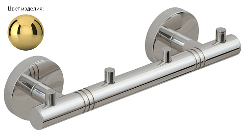 Вешалка Сунержа 03-3000-1004 Каньон 4 крючка / L 200, золото Вешалка Сунержа 03-3000-1004 Каньон 4 крючка / L 200, золото