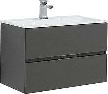 Тумба с раковиной Aquanet 00242610 Алвита, 80х45 см, серая