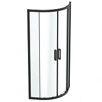 Душевое ограждение Ideal Standard K9250V3 Connect 2, 80х80 см, Silk Black (черный шелк) + транспарент
