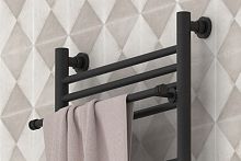 Полка Сунержа 15-2012-0470 прямая (L - 470 мм) н/ж для ДР Полка Сунержа, муар темный титан (РЕ-64)