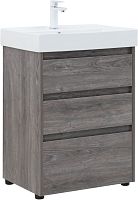 Тумба с раковиной Aquanet 00307073 Nova Lite, 61х46 см, темное дерево