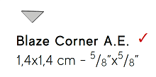 Декоративный элемент AtlasConcorde BLAZE BlazeAluminiumCornerA.E.1,4