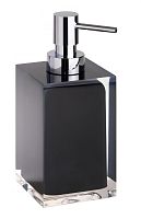 Дозатор Bemeta 120109016-100 Vista для жидкого мыла 7 см, отдельностоящий, хром/черный