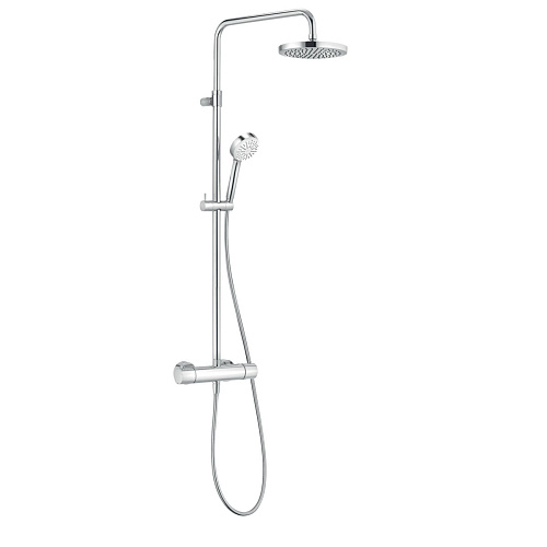 Душевая система Kludi 6809505-00 Logo DUAL SHOWER SYSTEM с термостатом, хром