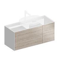 Тумба Kerama Marazzi PLB.M.120.3\OAK.O Plaza Modern под раковину подвесная 120х47 см, белый/дуб Орегон Тумба Kerama Marazzi PLB.M.120.3\OAK.O Plaza Modern под раковину подвесная 120х47 см, белый/дуб Орегон