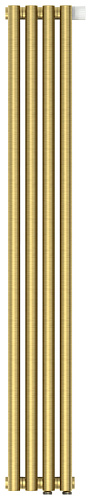 Радиатор Сунержа 051-0321-1204 Эстет-0 отопительный н/ж EU50 правый 1200х180 мм/ 4 секции, состаренная латунь
