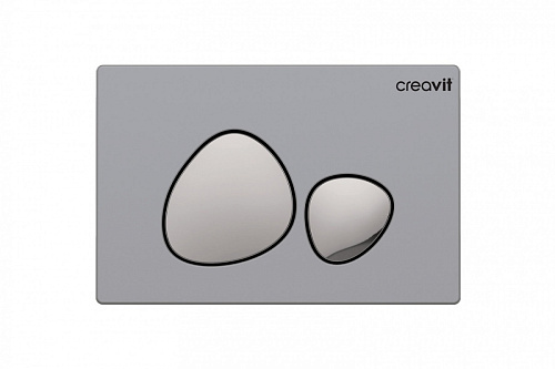 Панель смыва Creavit GP7003.00 Spa для унитаза, накладная, хром матовый