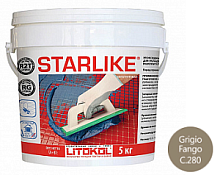 Эпоксидная затирка Litokol Litochrom Starlike C.280 (5кг) Grigio Fango