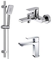 Комплект Aquatek AQ1430CR Лира для ванной Set 3 в 1 (AQ1410CR + AQ1440CR + AQ2018CR), хром