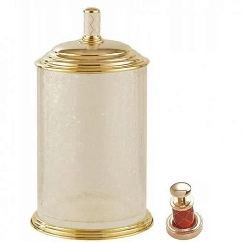 Ведро для мусора Boheme Murano Gold 10914-R-G - купить в Санкт-Петербурге, цена на Ведро для мусора Boheme Murano Gold 10914-R-G в интернет-магазине Керамос Ведро для мусора Boheme Murano Gold 10914-R-G купить недорого в интернет-магазине Керамос