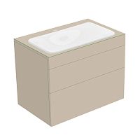 Тумба Keuco 31571280100 Edition 400 под умывальник 70х53.5 см, кашемир/стекло кашемировое матовое