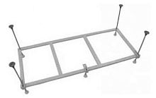 Каркас для ванны Jacob Delafon Struktura E6D053RU-NF, серый