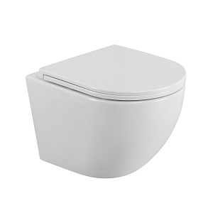 Унитаз подвесной BelBagno BB3105CHR/SC Uno c крышкой/сиденьем, белый