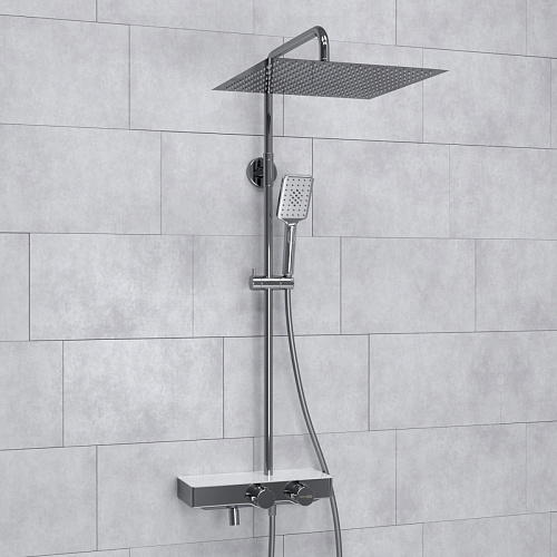 Душевая система WasserKRAFT  A113.119.126.CH Thermo