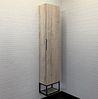 Шкаф-пенал Comforty 00-00009981 Порто подвесной 35х170 см, дуб дымчатый