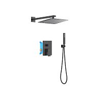 Душевой комплект Aquatek AQ1672MB Либра Set 3 в 1, черный матовый