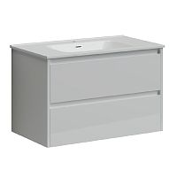 Тумба Sancos LB80W Libra под раковину 79х45 см, подвесная, белый глянец Тумба Sancos LB80W Libra под раковину 79х45 см, подвесная, белый глянец