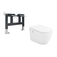 Инсталляция с подвесным унитазом Abber BEQUEM AC1108P-AC0101P