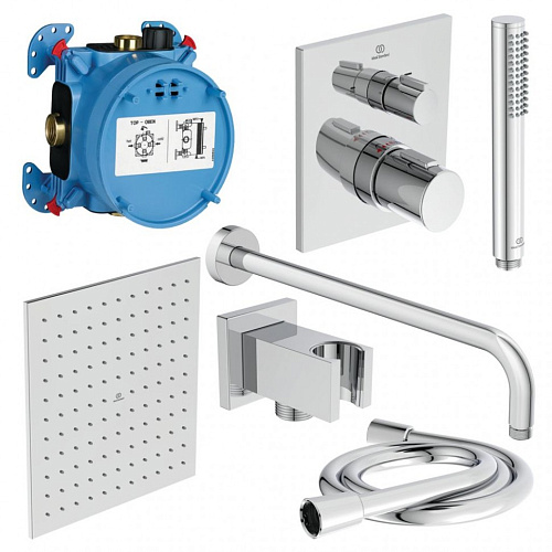 Промо комплект Ideal Standard A7572AA Ceratherm C100 "ВСЕ для встройки ALL IN ONE", Chrome (хром) Промо комплект Ideal Standard A7572AA Ceratherm C100 "ВСЕ для встройки ALL IN ONE", Chrome (хром)