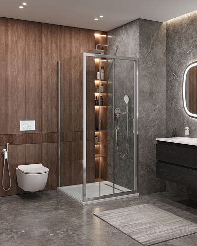 Душевой уголок Cezares MOLVENO MOLVENO-AF-31-90-C-CR-IV