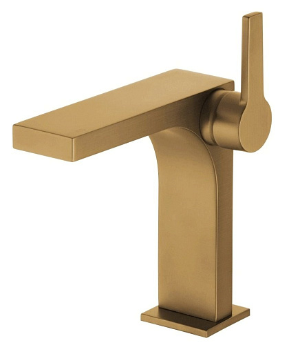 Смеситель Keuco 51102030100 Edition 11 для умывальника однорычажный, излив 15 см, бронза шлифованная купить недорого в интернет-магазине Керамос