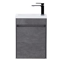 База BelBagno PIETRA MINI-400-1A-SO-SCM-L под раковину 40х22 см, подвесная, Stucco Cemento (цемент)