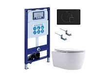 Комплект: Унитаз, Инсталляция, Кнопка смыва Aquatek ЕВРОПА SET AQUATEK ЕВРОПА New-069 4в1