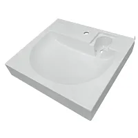 Умывальник Sanita Luxe WB.WM/Galaxy/60-C/WHT.G/S1 Galaxy на стиральную машину 60х55 см, ВКС белый S1 Умывальник Sanita Luxe WB.WM/Galaxy/60-C/WHT.G/S1 Galaxy на стиральную машину 60х55 см, ВКС белый S1
