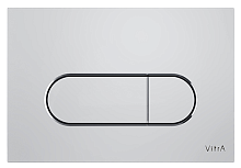 Панель смыва Vitra 740-2280 Root Round для унитаза, хром Панель смыва Vitra 740-2280 Root Round для унитаза, хром