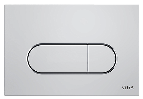 Панель смыва Vitra 740-2280 Root Round для унитаза, хром Панель смыва Vitra 740-2280 Root Round для унитаза, хром