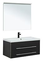 Комплект мебели Aquanet 00281107 Верона для ванной комнаты, черный