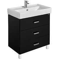 Тумба Акватон 1A1691K1AM950 Америна с раковиной, 80х44 см, черный